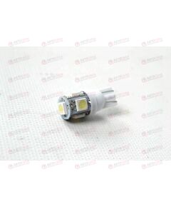 Лампа с/диод 12В T10-5 W5W 5SMD габарит белая AV