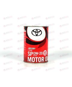 Масло ДВС TOYOTA 0W20 MOTOR OIL SP 1 л ж/б