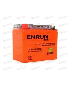 АКБ ENRUN MOTO 12V/12Ah (L+) (SMF) (I-GEL) (пт 150) (YTX12-BS) (150x87x130) (1шт, уп.6 шт) 