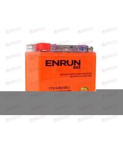 АКБ ENRUN MOTO 12V/14Ah (L+) (MF) (I-GEL) (пт 200) (YTX14-BS) (150x87x145) (1шт, уп.6 шт) 