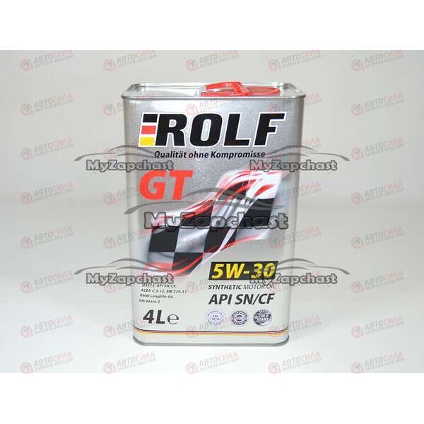 Масло ДВС ROLF 5W30 SN/CF GT 4 л (4 шт), Емкость: 4 л