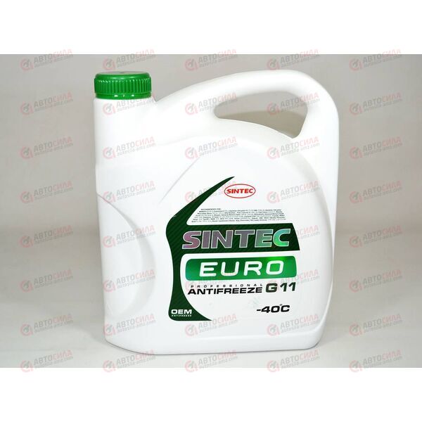 Антифриз SINTEC - 40 град (зеленый) EURO G11 5 кг (4 шт)
