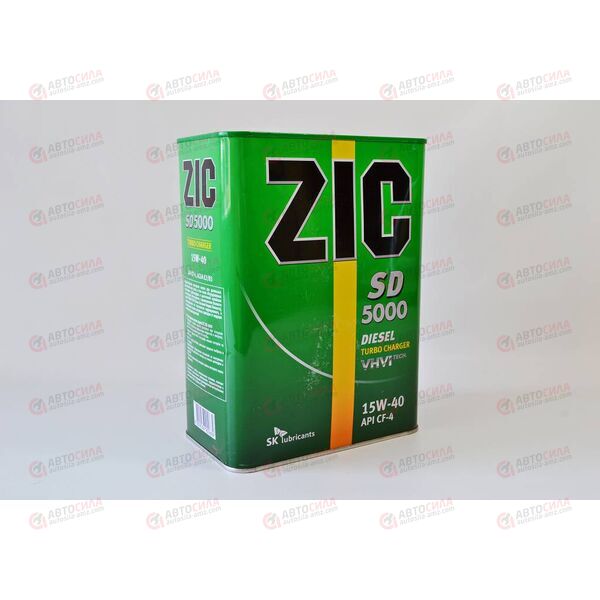 Масло ДВС ZIC 15W40 SD 5000 4 л, Емкость: 4 л