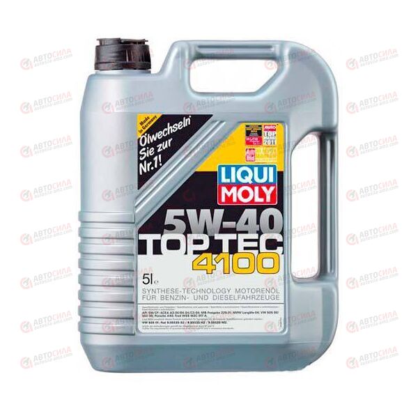 Масло ДВС LIQUI MOLY 5W40 Top Tec 4100 C3 SN 5л (9511), Емкость: 5 л
