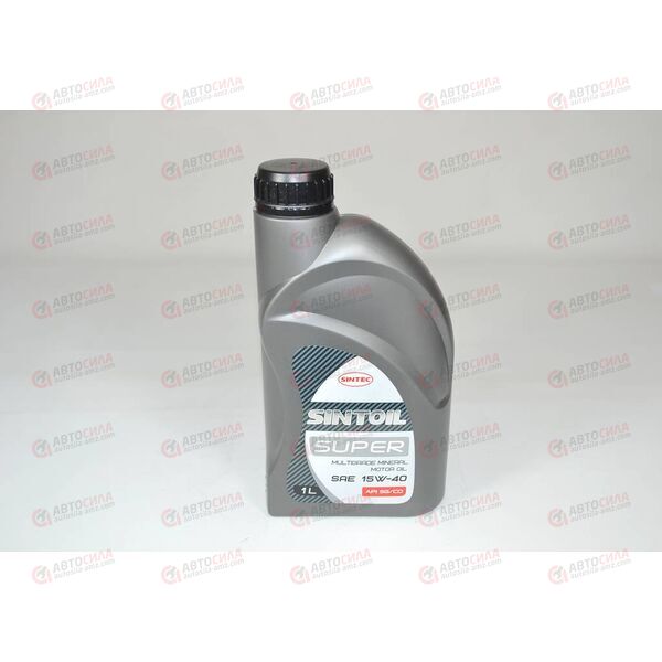 Масло ДВС SINTEC 15W40 SG/CD Супер 1 л (12 шт), Емкость: 1 л.