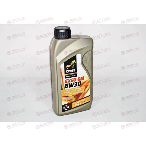 Масло ДВС KROSS 5W30 GM dexos 2 EXEO GM 1 л РАСПРОДАЖА