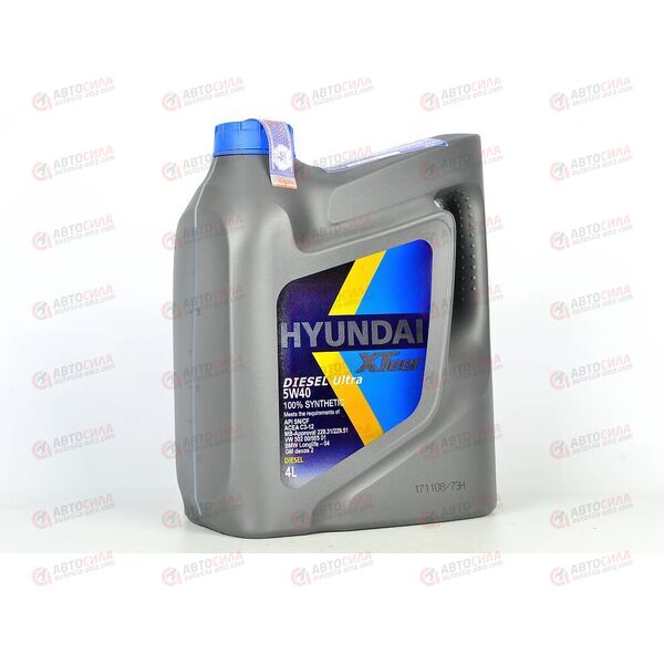 Масло ДВС HYUNDAI XTEER 5W40 D800 C3 4 л (4 шт), Емкость: 4 л