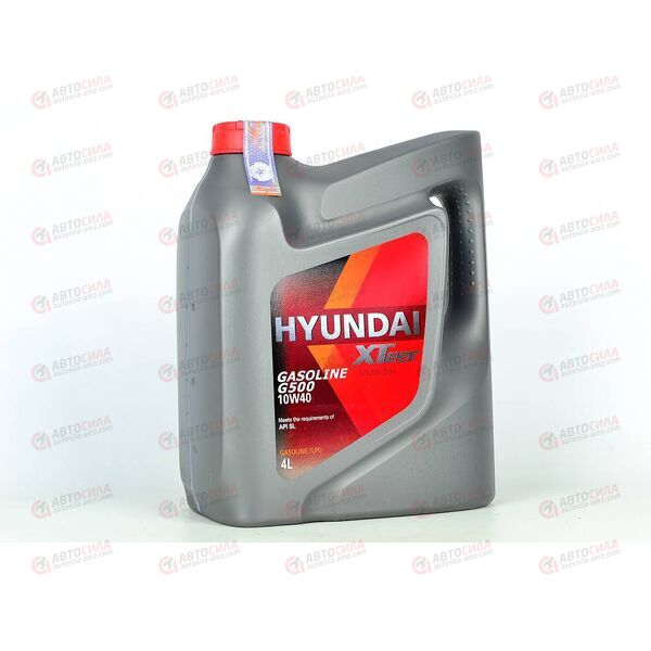 Масло ДВС HYUNDAI XTEER 10W40 G500 SL 4 л (4 шт), Емкость: 4 л