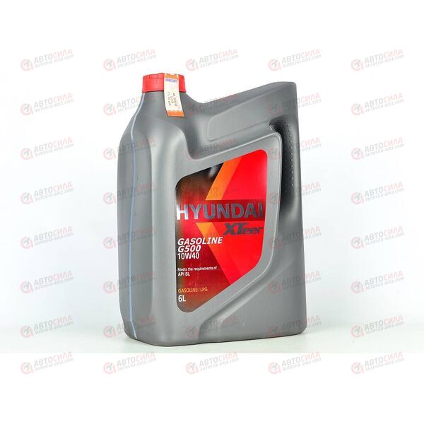 Масло ДВС HYUNDAI XTEER 10W40 G500 SL (Gasoline) 6 л (3 шт), Емкость: 6 л