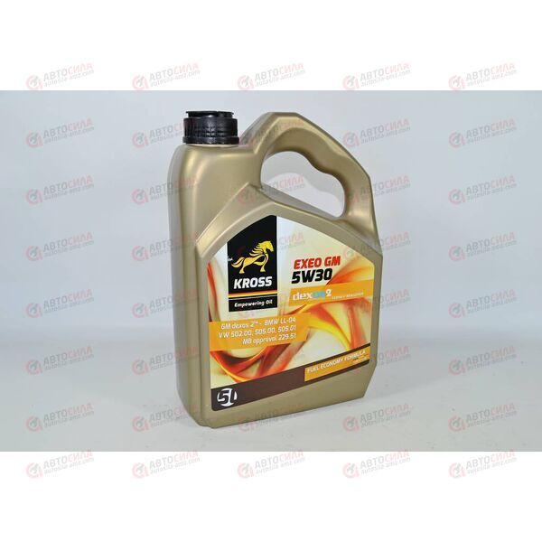 Масло ДВС KROSS 5W30 GM dexos 2 EXEO GM 5 л РАСПРОДАЖА