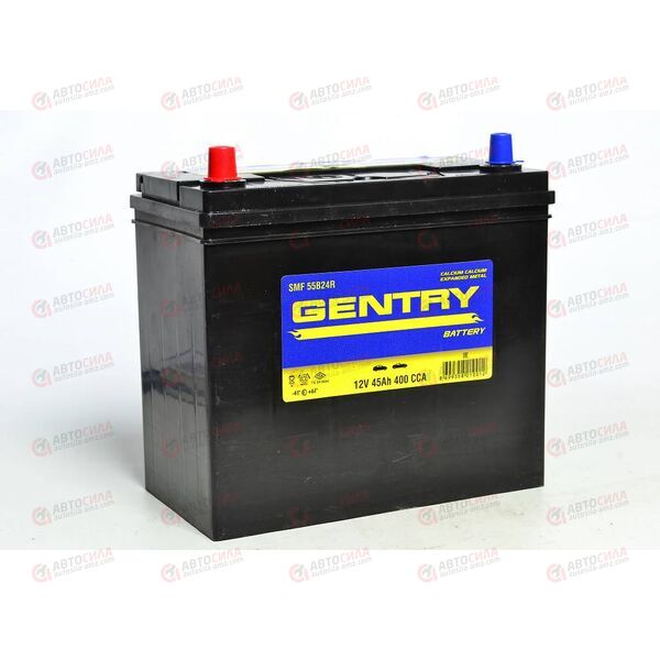 Аккумулятор 45VL GENTRY ASIA (L+) (1) SMF т.кл (пт 400) (237х127х220) без н.креп. ТУРЦИЯ