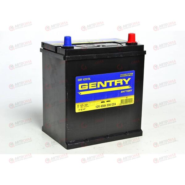 Аккумулятор 40VL GENTRY ASIA (R+) (0) SMF т. кл.(пт 330) (187х127х220) ТУРЦИЯ