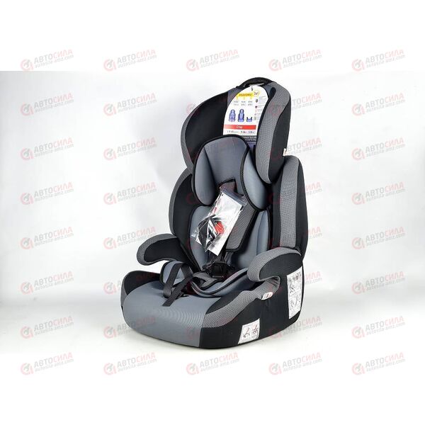 Автокресло детское Стар ISOFIX серое гр. 1/2/3, 9-36 кг, 1-12 лет SIGER