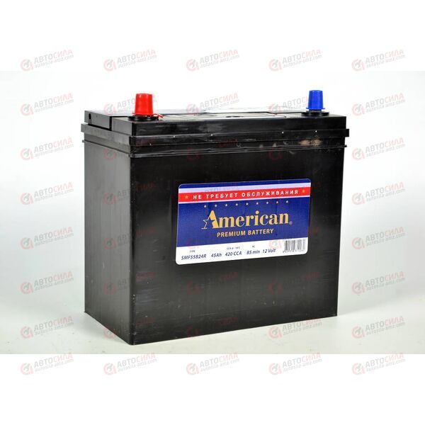 Аккумулятор 45VL AMERICAN ASIA (L+) (1) т.кл. (пт 420) (237х127х220) без н. креп. ТУРЦИЯ