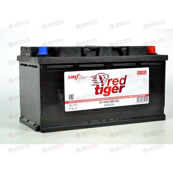 Аккумулятор 100VL RED TIGER (R+) (0) SMF (пт 800)(353х175х190) ТУРЦИЯ