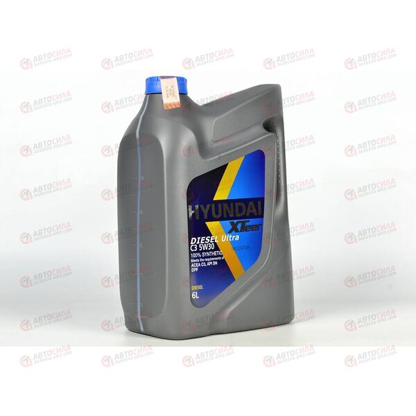 Масло ДВС HYUNDAI XTEER 5W30 D800 C3 6 л (3 шт), Емкость: 6 л