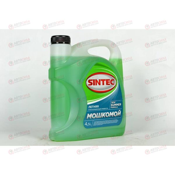 Жидкость в бачок омывателя (лето) Мошкомой 4,5 л SINTEC 