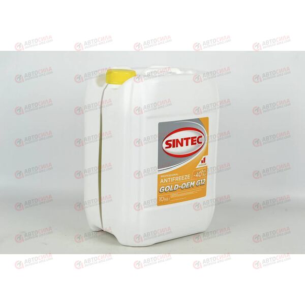 Антифриз SINTEC - 40 град (желтый) GOLD-OEM G12 карбоксилатный 10 кг