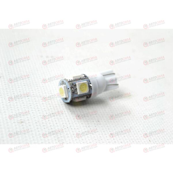 Лампа с/диод 12В T10-5 W5W 5SMD габарит белая AV