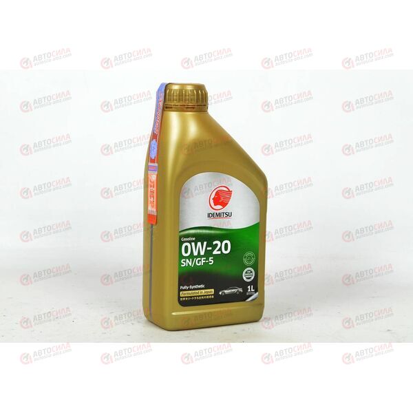 Масло ДВС IDEMITSU 0W20 SN/GF-5 F-S 1 л Пластик, Емкость: 1 л.