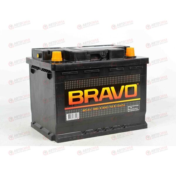 Аккумулятор 60VL BRAVO (L+) (1) (пт 480)(242х175х190) 2022 год