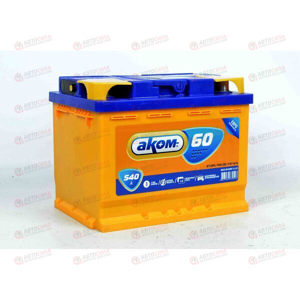 Аккумулятор 60VL АКОМ (R+) (0) (пт 540)(242х175х190) 2022 год