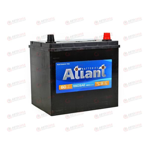 Аккумулятор 60VL ATLANT ASIA (R+) (0) SMF (пт 480)(230х175х220) 2022 год