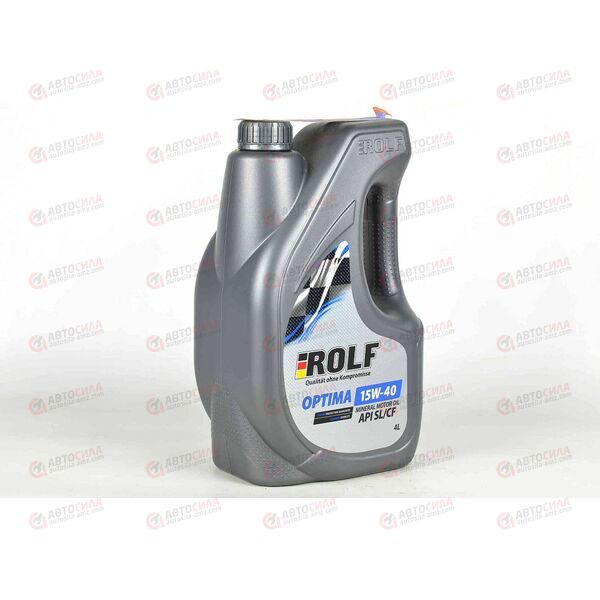 Масло ДВС ROLF 15W40 SL/CF Optima 4 л Пластик, Емкость: 4 л