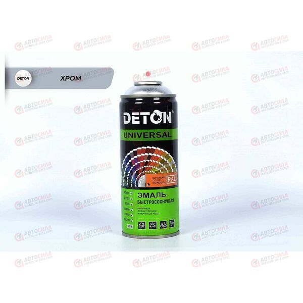 Краска DETON Хром акриловая аэрозоль 520 мл (12 шт)