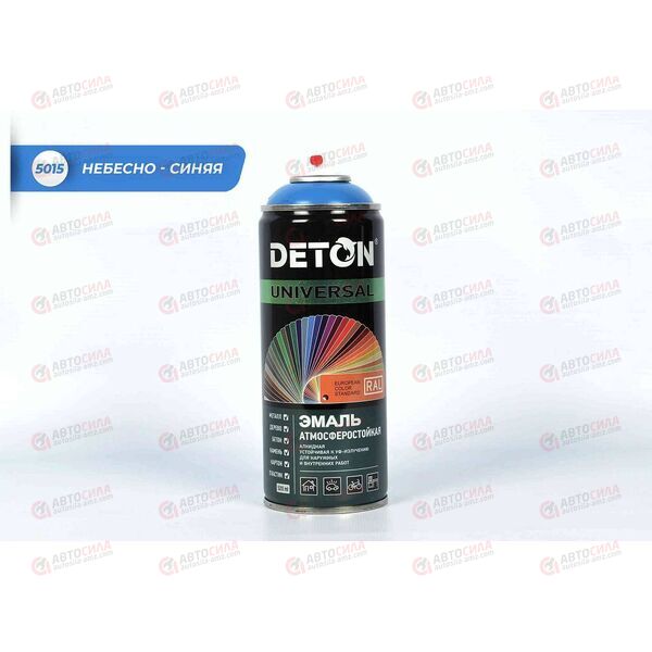 Краска DETON Небесно-синяя RAL 5015 алкидная аэрозоль 520 мл (12 шт)