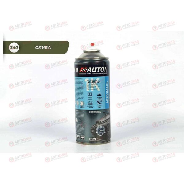 Краска AUTON 340 Олива автоэмаль алкидная аэрозоль 520 мл (12 шт)