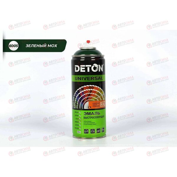 Краска DETON Зеленый мох RAL 6005 акриловая аэрозоль 520 мл (12 шт)