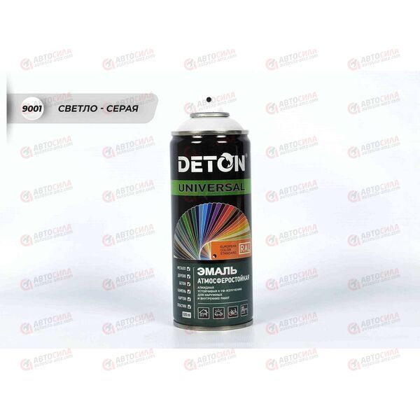 Краска DETON Светло-бежевая RAL 9001 алкидная аэрозоль 520 мл (12 шт)