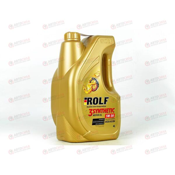 Масло ДВС ROLF 5W30 A3/B4 SL/CF 3-SYNTHETIC Пластик 4 л (4 шт) РАСПРОДАЖА