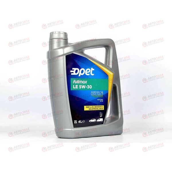 Масло ДВС FUCHS OPET 5W30 SN Fullmax LE C2/C3 DEXOS 2 4 л (4 шт), Емкость: 4 л