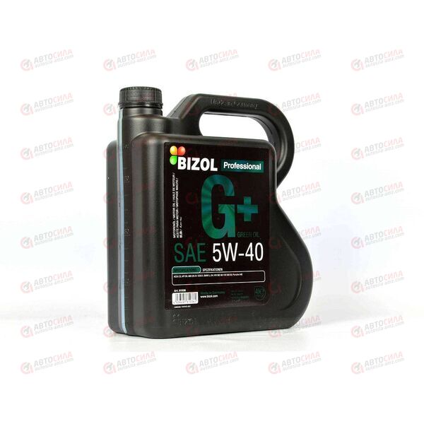 Масло ДВС BIZOL 5W40 SN C3 Green Oil+ 4 л (4 шт), Емкость: 4 л