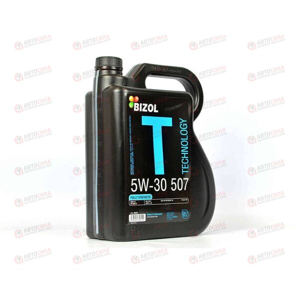 Масло ДВС BIZOL 5W30 SM C3 VW 504/507 Technology 5 л (4 шт), Емкость: 5 л