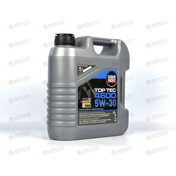 Масло ДВС LIQUI MOLY 5W30 Top Tec 4600 SN C3 Dexos2 4 л, Емкость: 4 л