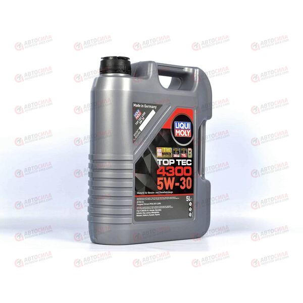 Масло ДВС LIQUI MOLY 5W30 Top Tec 4300 C2 5 л, Емкость: 5 л