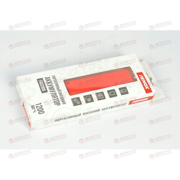 Аккумулятор внешний универсальный (Power bank) 1200mA ABS пластик mUSBх1А 5 В USB 5.3В 1A FENOX РАСПРОДАЖА