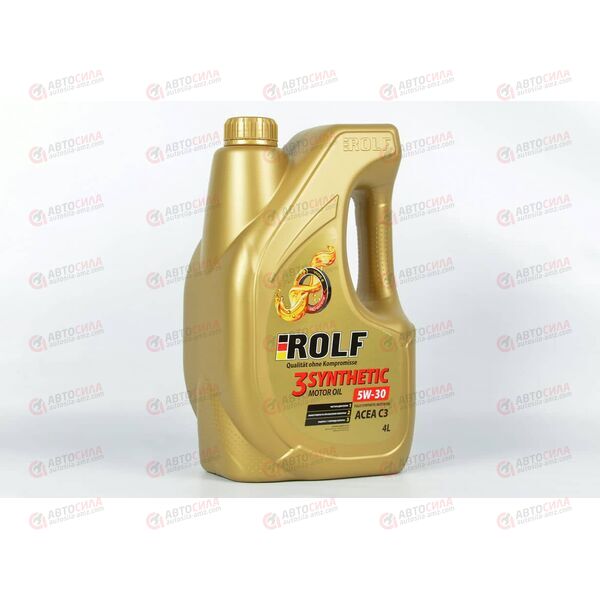 Масло ДВС ROLF 5W30 C3 VW504/507 DPF 3-SYNTHETIC Пластик 4 л (4 шт) РАСПРОДАЖА
