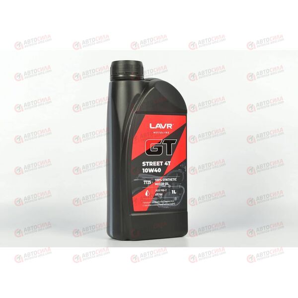 Масло ДВС 4Т LAVR 10W40 (синтетика) GT STREET 1 л (16 шт)