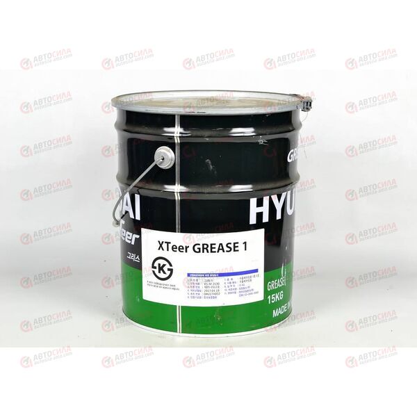 Смазка HYUNDAI XTEER средненагруж GREASE 1 15 кг, изображение 2