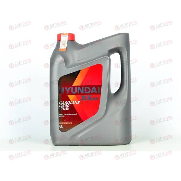 Масло ДВС HYUNDAI XTEER 10W40 G500 SL (Gasoline) 6 л (3 шт), Емкость: 6 л, изображение 2