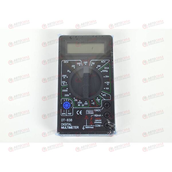 Мультиметр DT-838 прозвон со звук + термоэлемент, изображение 3