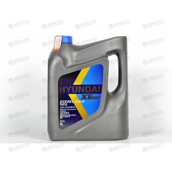 Масло ДВС HYUNDAI XTEER 5W30 D800 C3 (SN/CF/C3 Diesel Ultra) 5 л (3 шт), Емкость: 5 л, изображение 2