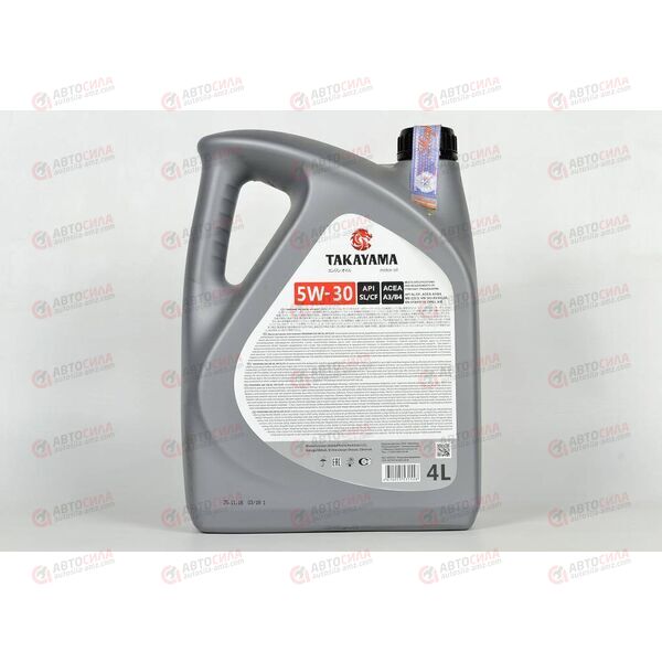 Масло ДВС TAKAYAMA 5W30 SN/CF C3 Пластик 4 л (4 шт), Емкость: 4 л, изображение 3