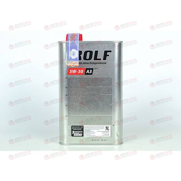 Масло ДВС ROLF 5W30 A3 SL/CF 3-SYNTHETIC 1 л (12 шт) РАСПРОДАЖА, Емкость: 1 л., изображение 3