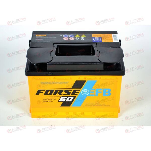 Аккумулятор 60VL FORSE EFB (R+) (0) (пт 620)(242х175х175) 2019 год, изображение 4