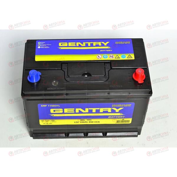 Аккумулятор 100VL GENTRY ASIA (R+) (0) SMF (пт 850) (306х172х220) ТУРЦИЯ, изображение 3